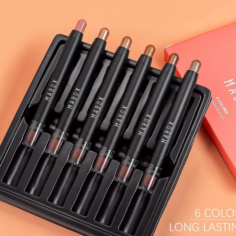6-Color Long Lasting Eyeshadow Sticks